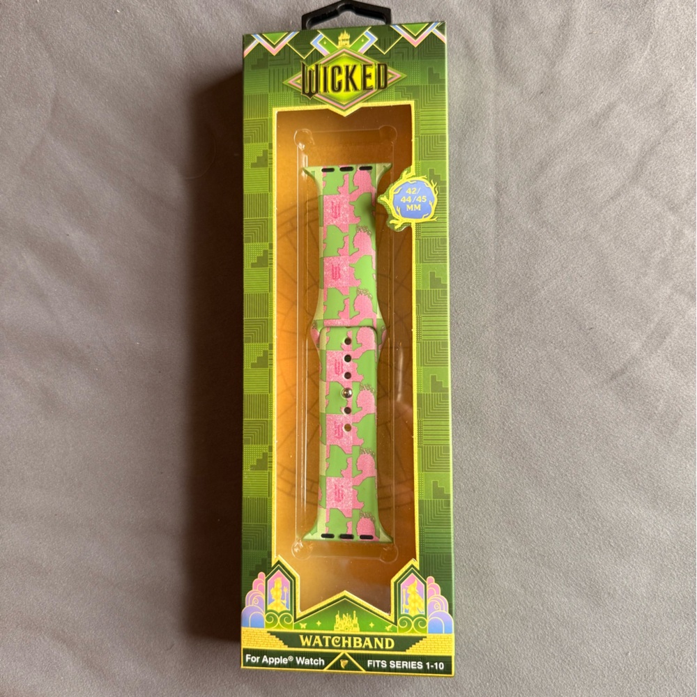 Apple Watch Band Pink and Green Camouflage Silicone Strap